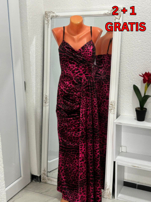 Leopard Glam Maxi Haljina