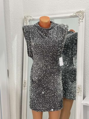 Silver Shine Mini Haljina