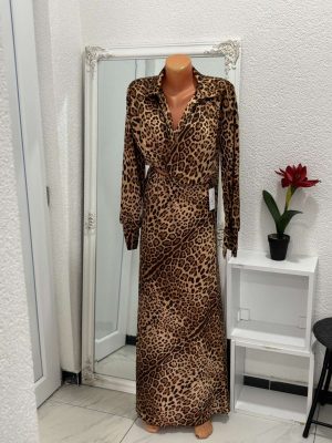 Leopard Print Shirt Haljina